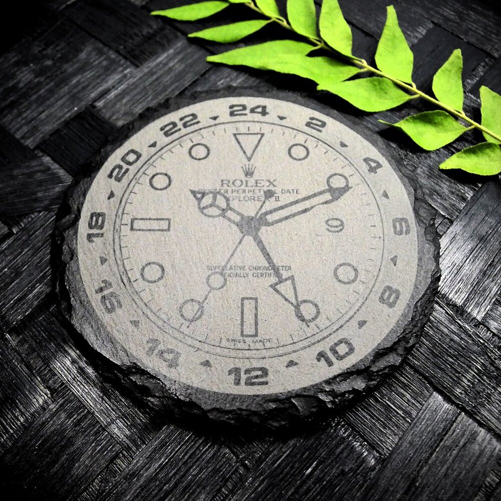 Rolex Explorer II 216570 White Dial Slate Coasters Set of 4 Polar Explorer